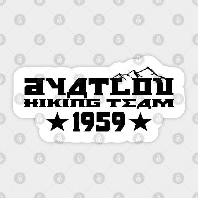 Dyatlov Hiking Team Sticker by Zerowear